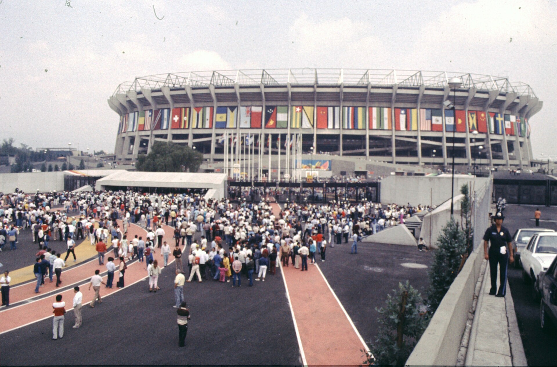 El Estadio Azteca durante el Mundial de México 1986