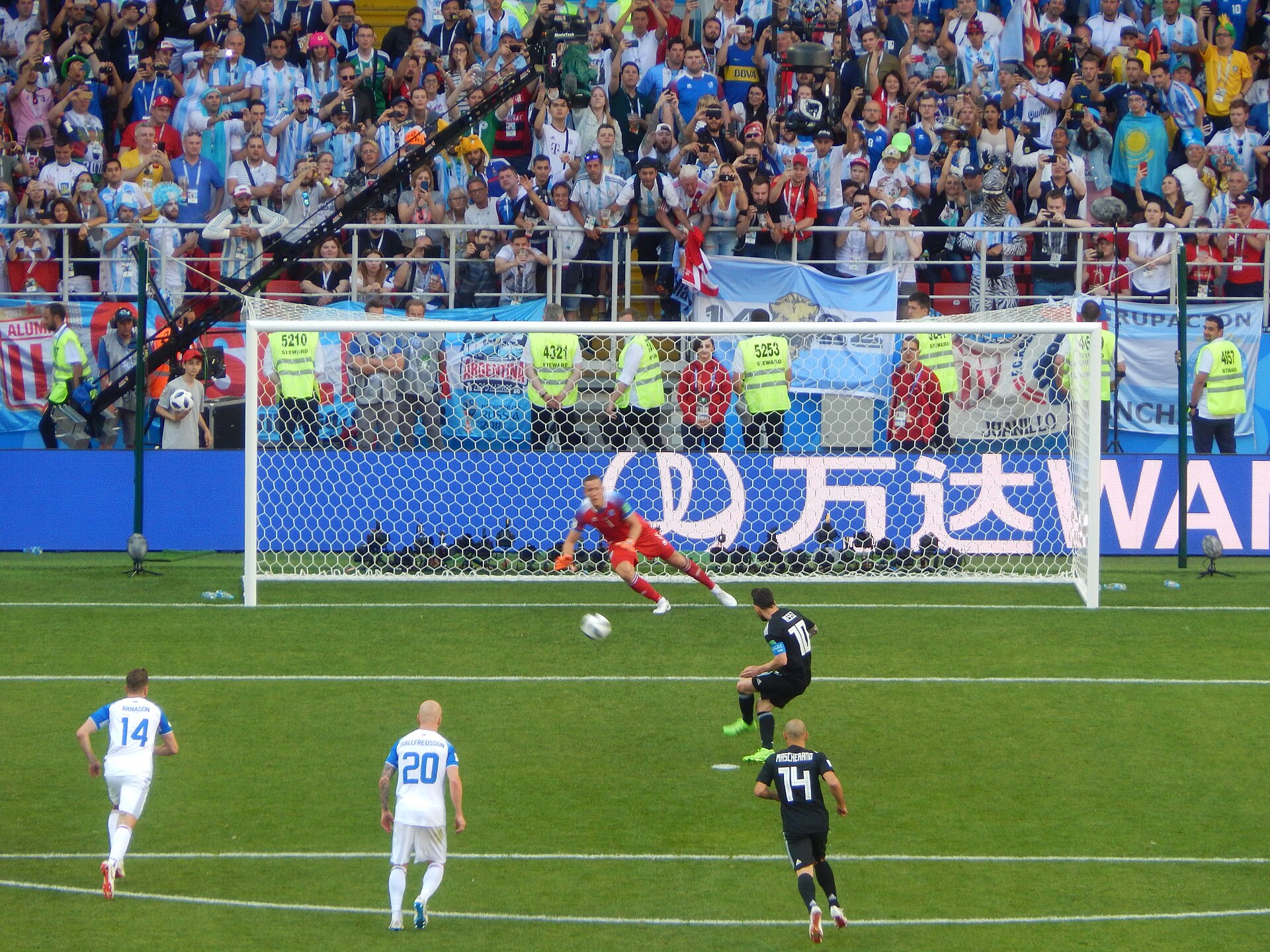 Lionel Messi, con Argentina, en un Mundial