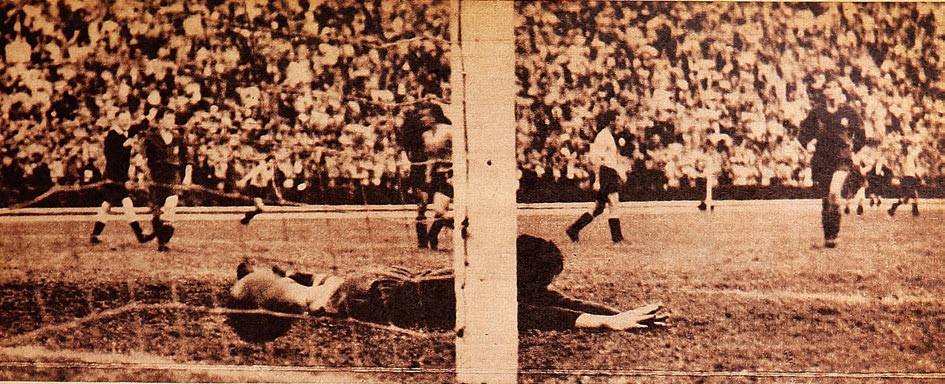 Un partido del Mundial de 1950 en el Estadio Maracaná de Río de Janeiro
