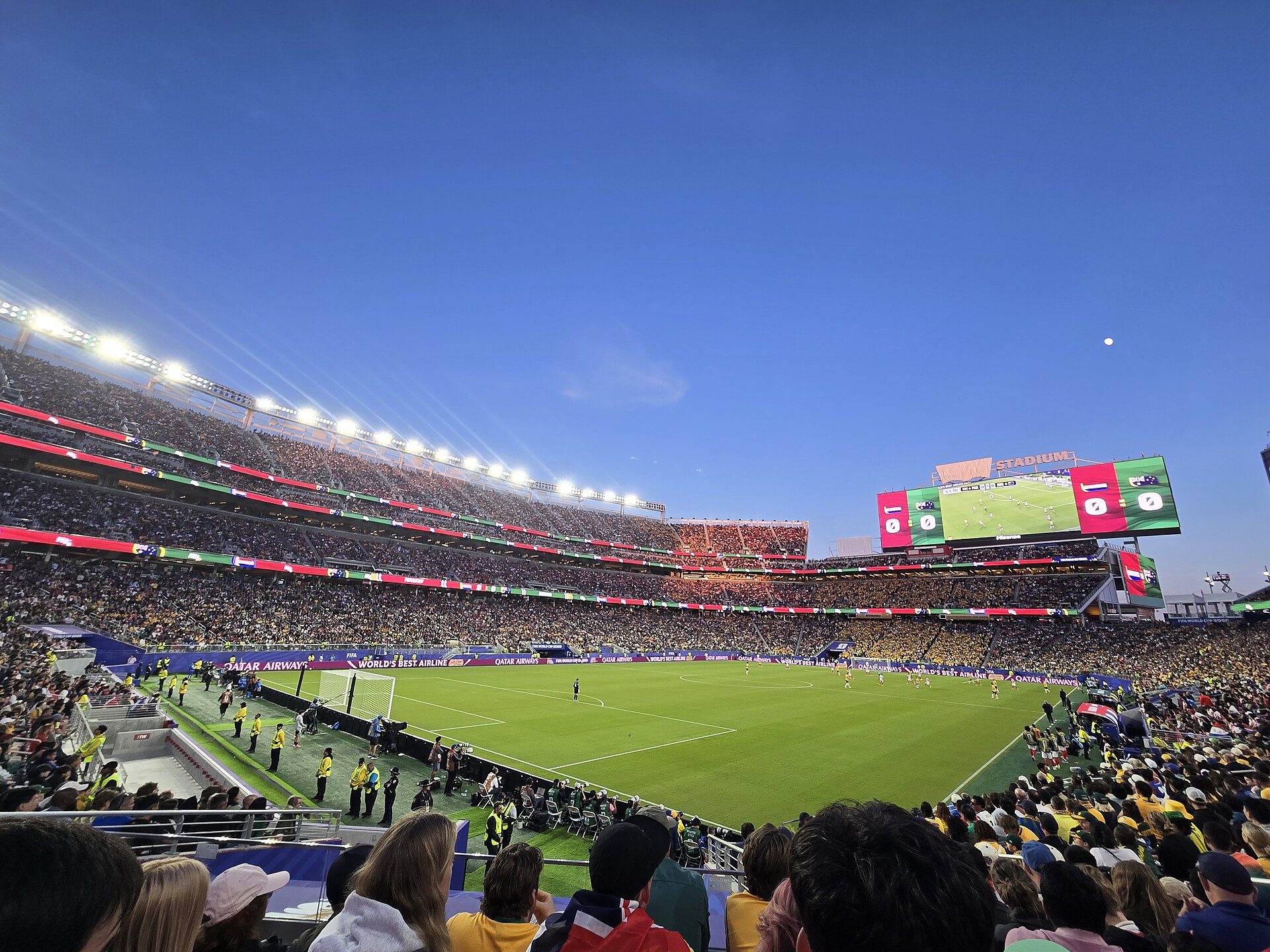 El Levi's Stadium, lleno durante un partido del Mundial 2026