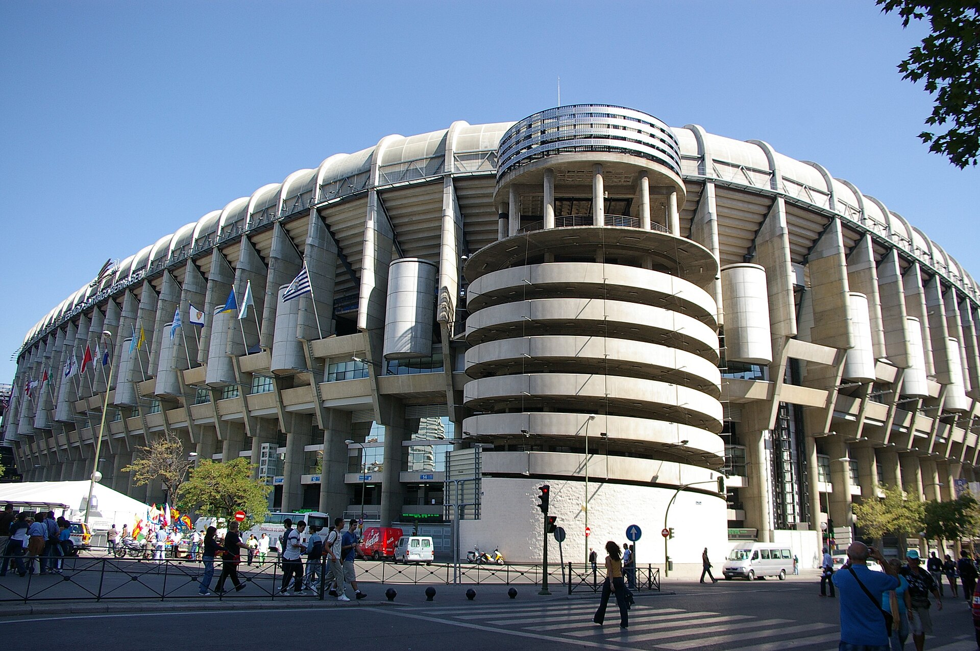 Estadio Santiago Bernabéu de Madrid, una de las sedes candidatas para 2030